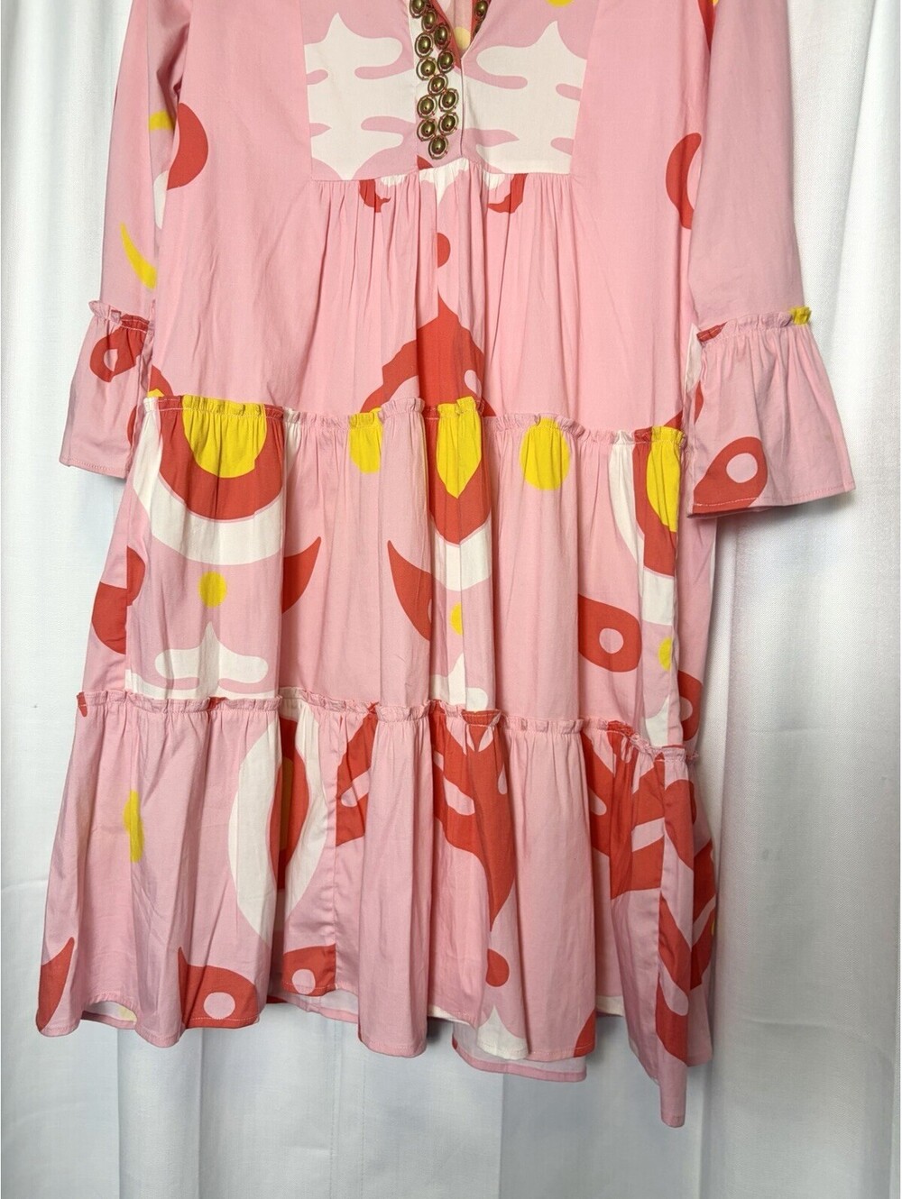 Sheridan French Caty Mini Dress In Pink Floral Cotton Poplin. Medium Retail $325